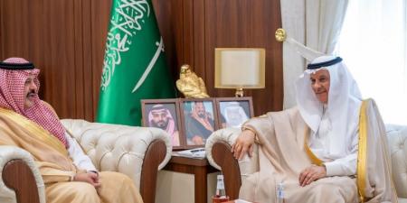 أمير منطقة حائل يستقبل وزير البيئة والمياه والزراعة - هرم مصر