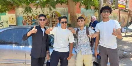 ارتياح بين طلاب الثانوية العامة في كفرالشيخ بعد أداء امتحان اليوم - هرم مصر