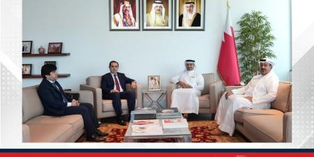 وزير الصناعة والتجارة يستقبل سفير جمهورية طاجيكستان المعين لدى مملكة البحرين والمقيم في الرياض - هرم مصر