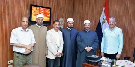 أمين مساعد مجمع البحوث الإسلامية يلتقي وكيل وزارة الشباب بالغربية لبحث سبل التعاون المشترك - هرم مصر