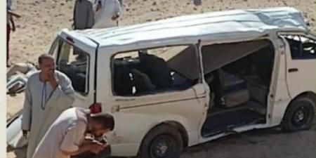 توأم يفارقان الحياة بعد إصابتهما في حادث بالصحراوي الشرقي بأطفيح - هرم مصر