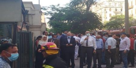 محافظ القاهرة يشرف على عمليات إطفاء حريق مبنى سنترال رمسيس بحى الأزبكية - هرم مصر