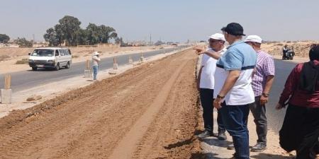 محافظ القليوبية يتفقد أعمال تطوير طريق الخانكة السلام - هرم مصر