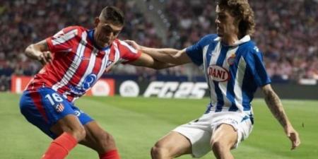 إسبانيول يفوز على أتلتيكو مدريد ٢-١ في الليجا - هرم مصر