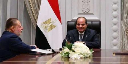 عاجل.. الرئيس السيسي يجتمع مع محافظ البنك المركزي - هرم مصر