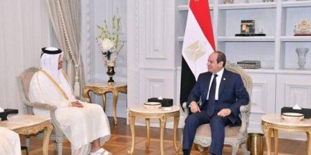 الرئيس السيسي ورئيس وزراء قطر يؤكدان رفض إعادة احتلال غزة ويدعوان لوقف فوري لإطلاق النار - هرم مصر