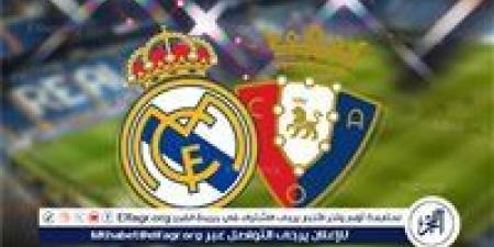 شاهد بالبث المباشر ريال مدريد اليوم.. مشاهدة ريال مدريد × أوساسونا بث مباشر دون "تشفير" | الدوري الإسباني 2025-2026 - هرم مصر