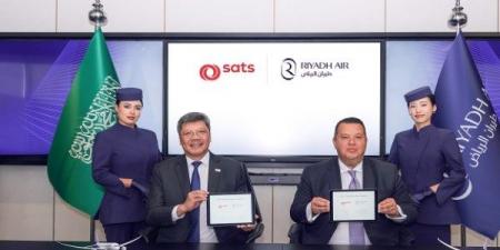 طيران الرياض يوقع اتفاقية مع SATS السعودية في خدمات الشحن بمطارات المملكة - هرم مصر
