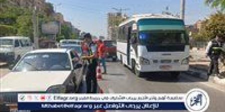 حملة مشتركة للكشف تعاطي المواد المخدرة والمخالفات المرورية بشارع الجيش بالمنصورة - هرم مصر
