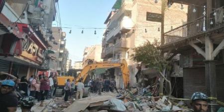 ارتفاع عدد ضحايا عقار الزقازيق المنهار لـ 6 وفيات و7 مصابين - هرم مصر