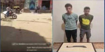 كشف ملابسات فيديو تم تداوله تضمن قيام شخصين بحوزة أحدهما سلاح أبيض بالتعدى على سائق مركبة ”توك توك” - هرم مصر