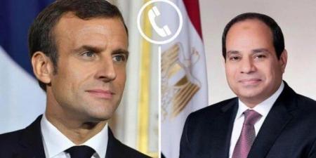 الرئيس السيسي ونظيره الفرنسي يؤكدان أهمية التوصل إلى تسوية عادلة للقضية الفلسطينية - هرم مصر