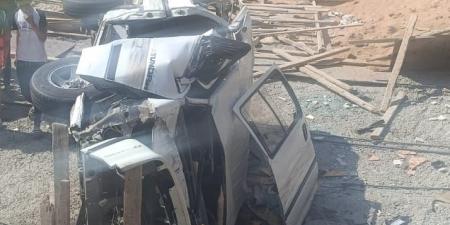 إصابة 8 أشخاص أثناء سقوط ميكروباص أسفل الطريق الدائري بالمنيب - هرم مصر