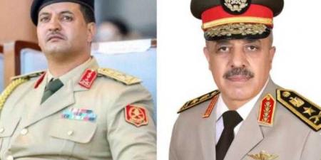 رئيس أركان حرب القوات المسلحة يهنئ الفريق أول خالد خليفة حفتر بمناسبة توليه منصب رئيس الأركان العامة للجيش الوطنى الليبى - هرم مصر