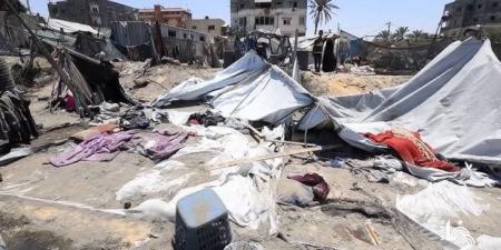 استشهاد 17 فلسطينيًا في قصف الاحتلال الإسرائيلي خيامًا للنازحين في قطاع غزة - هرم مصر