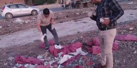 حملة مشتركة ترفع نفايات طبية خطرة على الطريق الدائري بالفيوم - هرم مصر