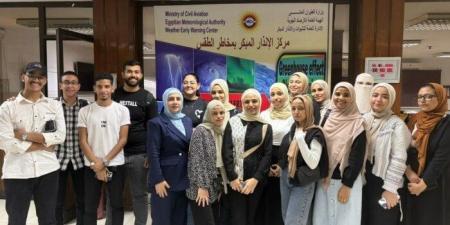 في زيارة ميدانية للأرصاد الجوية.. طلاب تكنولوجيا التعليم بجامعة حلوان يستكشفون أسرار الطقس - هرم مصر