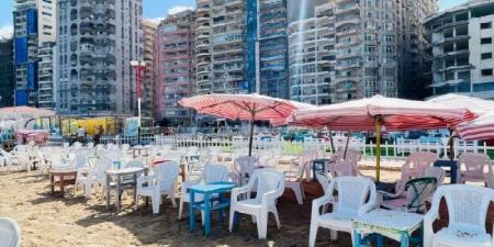 فتح شواطئ الإسكندرية مع رفع الراية الحمراء وحظر نزول البحر - هرم مصر