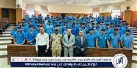 رئيس جامعة الدلتا التكنولوجية يتفقد فعاليات دورة التربية العسكرية رقم (٤٩) لطلاب الجامعة - هرم مصر