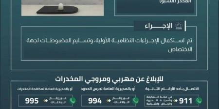 حرس الحدود بمنطقة المدينة المنورة يُحبط تهريب مادة الشبو - هرم مصر