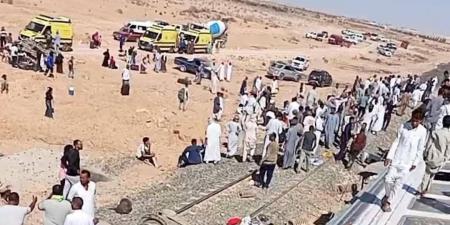 حادث انقلاب قطار مطروح| الصحة: رفع درجة الاستعداد القصوى بمستشفيات المنطقة - هرم مصر