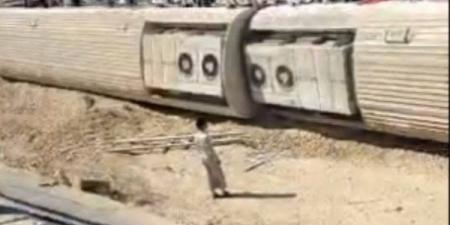 ارتفاع أعداد المصابين إلى 62 شخصا ومصرع 3 في حادث انقلاب قطار ركاب الضبعة - هرم مصر
