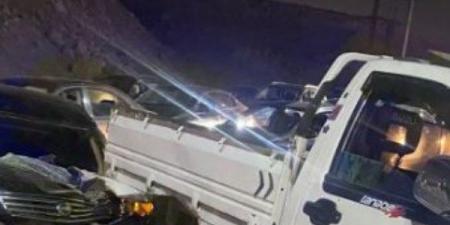 تصادم بين ملاكي وربع نقل بمحور حسب الله الكفراوي يتسبب في إصابة شخص - هرم مصر