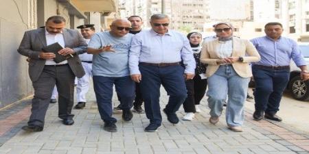 محافظ الإسكندرية يتفقد أعمال توسعة طريق الحرية أبو قير - هرم مصر