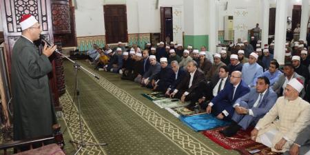 محافظ بني سويف يشهد احتفال الأوقاف بذكرى المولد النبوي الشريف بمسجد عمر بن عبد العزيز - هرم مصر