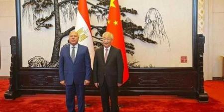 وزير الصناعة يلتقي نائب رئيس مجلس الدولة الصيني المختص بقطاعي النقل والصناعة وبحضور وزير الصناعة الصيني - هرم مصر