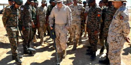 استمرار فعاليات التدريب المشترك النجم الساطع 2025 بقاعدة محمد نجيب العسكرية - هرم مصر