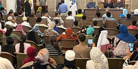 الأوقاف تكرم 200 متسابق في حفظ القرآن الكريم بمسجد السيدة زينب رضي الله عنها - هرم مصر