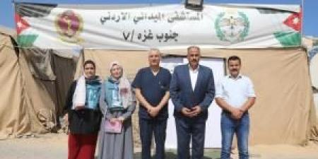 وفد من منظمة الصحة العالمية يزور المستشفى الميداني الأردني جنوب غزة/7 - هرم مصر