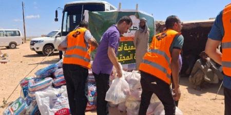 قافلة مساعدات من «أصول» لـ 300 أسرة في سيدي براني - هرم مصر