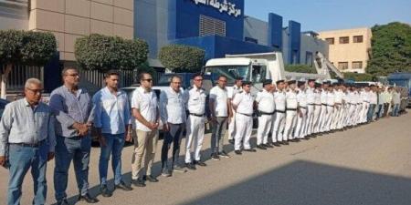 حملة مكبرة لإزالة الإشغالات والإعلانات المخالفة بالشهداء بالمنوفية - هرم مصر