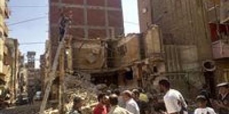 انهيار منزل قديم مكون من طابقين بالغربية - هرم مصر