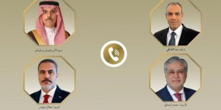 وزراء خارجية مصر والسعودية وباكستان وتركيا يؤكدون أهمية التضامن والتنسيق قبيل قمة الدوحة - هرم مصر