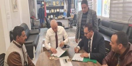 توقيع عقد تنفيذ مشروع إنشاء محطات رفع صرف صحي بكرم عمران بقنا - جريدة هرم مصر
