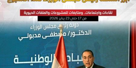 لقاءات واجتماعات.. أبرز أنشطة رئيس الوزراء هذا الأسبوع - جريدة هرم مصر