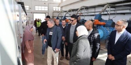 نائب رئيس القابضة للمياه يتفقد محطة سرياقوس بالقليوبية - جريدة هرم مصر