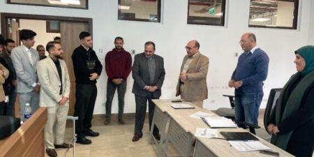 رئيس جامعة بنها الأهلية يتفقد مناقشات مشاريع تخرج أول دفعة بكلية الهندسة - جريدة هرم مصر