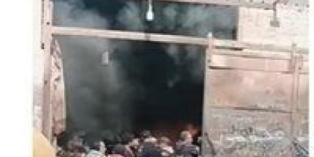 الدفع بسيارات الإطفاء للسيطرة على حريق مخزن خردة في الهرم - جريدة هرم مصر