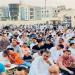 حشود كبيرة من المصلين يؤدون صلاة العيد بالمجمع الاسلامي بمدينة السادات - هرم مصر
