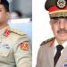 رئيس أركان حرب القوات المسلحة يهنئ الفريق أول خالد خليفة حفتر بمناسبة توليه منصب رئيس الأركان العامة للجيش الوطنى الليبى - هرم مصر