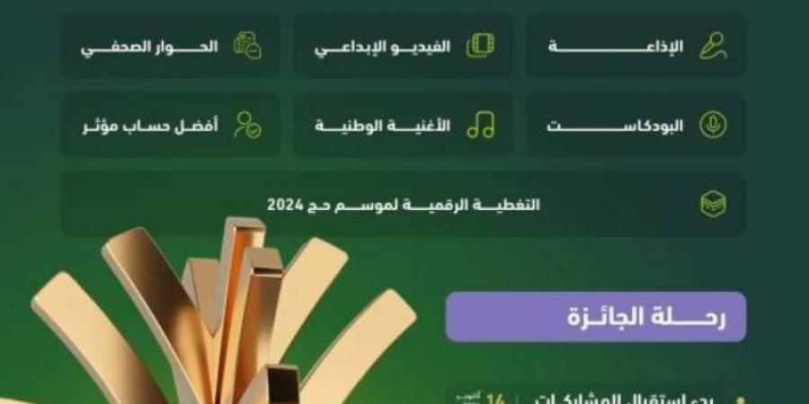 "الإعلام" تعلن عن النسخة الخامسة من جائزة التميُّز الإعلامي2024