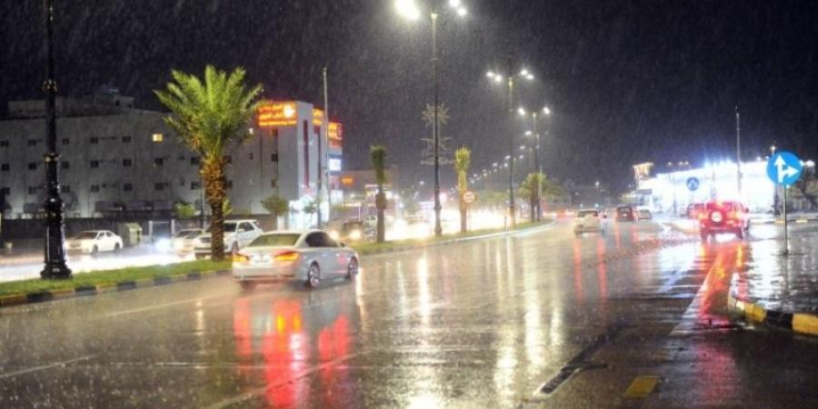 أمطار غزيرة على منطقة نجران