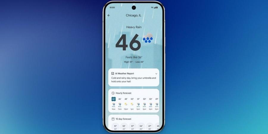 جوجل تطلق تطبيق Pixel Weather لأجهزة Pixel 6 والإصدارات الأحدث