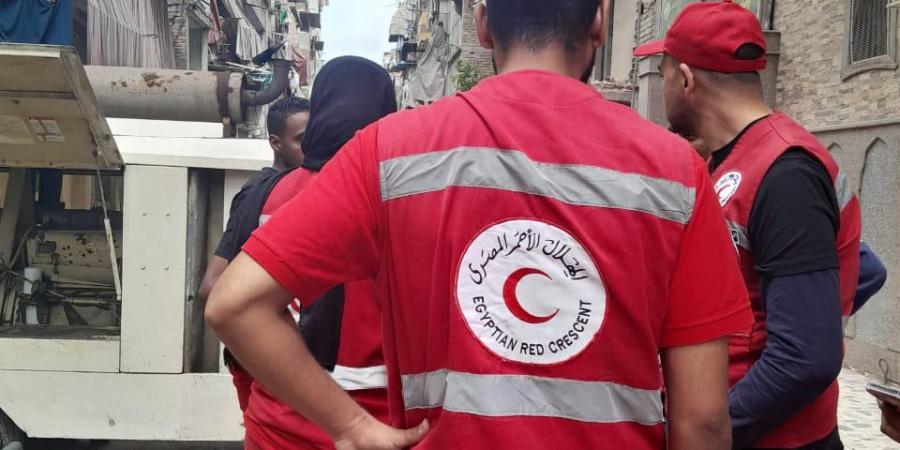 الهلال الأحمر يرصد أماكن التضرر من السيول وفرق الاستجابة بالإسكندرية - هرم مصر