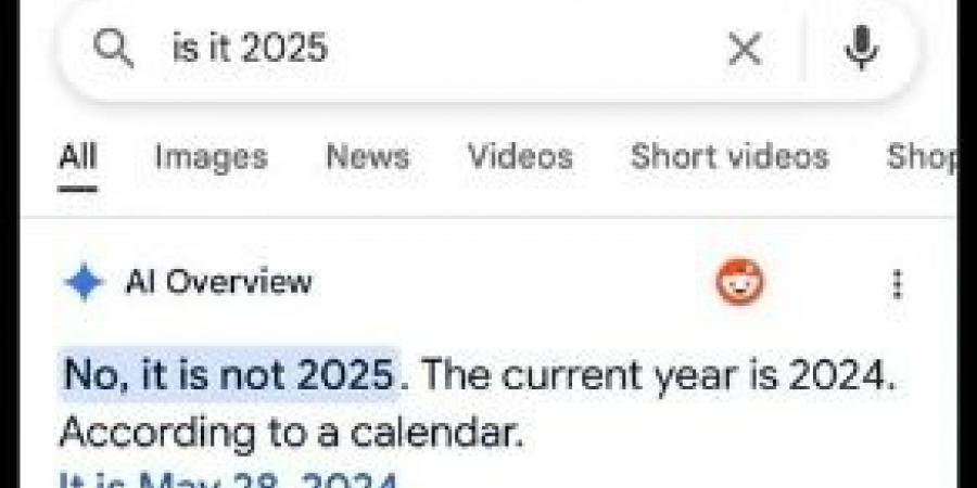 رغم تخطى العالم منتصف 2025.. "Google AI Overviews" تفشل في تحديد العام الحالي - هرم مصر