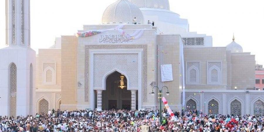 في أجواء روحانية.. وزارة الأوقاف تنظم صلاة عيد الأضحى بمسجد العلي العظيم - هرم مصر